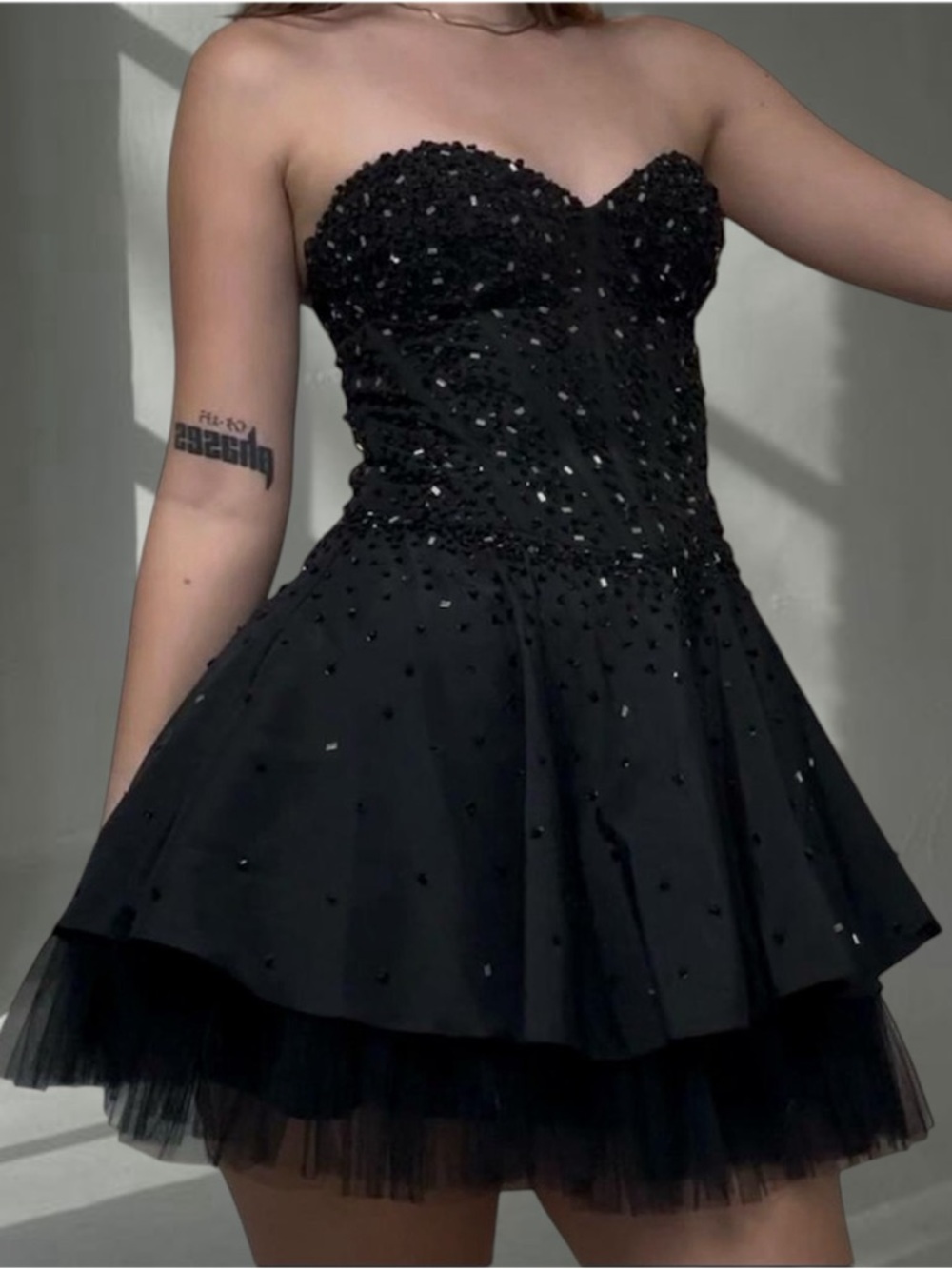 Vintage May Queen Beaded Dress